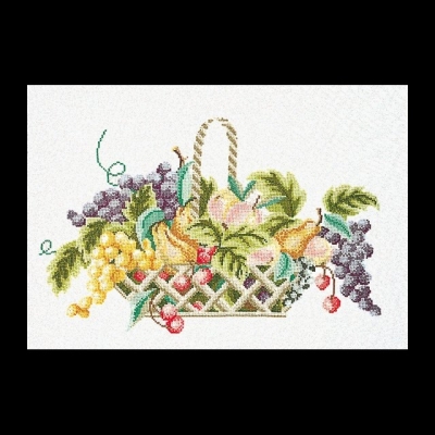 click here to view larger image of Fruit Basket (counted cross stitch kit)