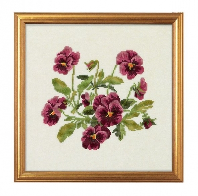 click here to view larger image of Pansy (counted cross stitch kit)