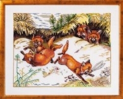 click here to view larger image of Fox Earth (counted cross stitch kit)