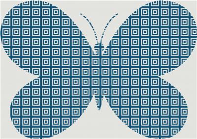 click here to view larger image of Square Azulejo Tile Butterfly (chart)