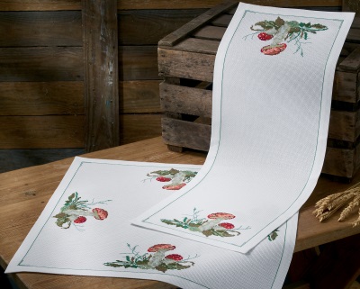 click here to view larger image of Amanita Table Runner (Top) (counted cross stitch kit)