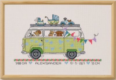 click here to view larger image of Boy Bus (embroidery kit)