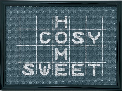 click here to view larger image of Cosy Sweet Home (counted cross stitch kit)