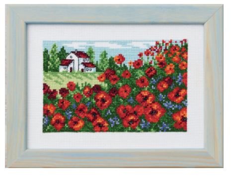 click here to view larger image of Poppyfield (counted cross stitch kit)