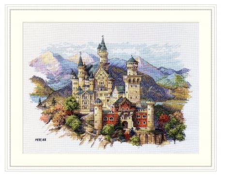 click here to view larger image of Neuschwanstein Castle - Bavaria (counted cross stitch kit)