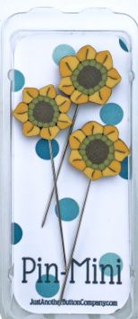 click here to view larger image of Mini Pins - 3 Sunflowers (pin)