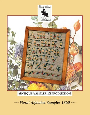 click here to view larger image of Floral Alphabet Sampler 1860 (chart)
