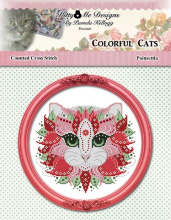 click here to view larger image of Colorful Cats - Poinsettia (chart)