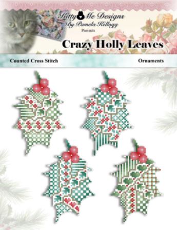 click here to view larger image of Crazy Holly Leaves Ornaments (chart)