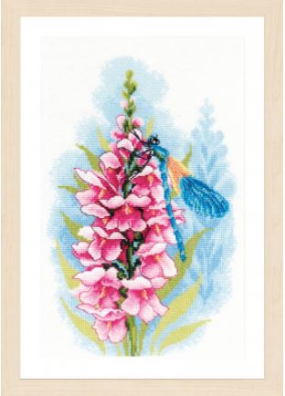 click here to view larger image of Dragonflys Treasure (counted cross stitch kit)