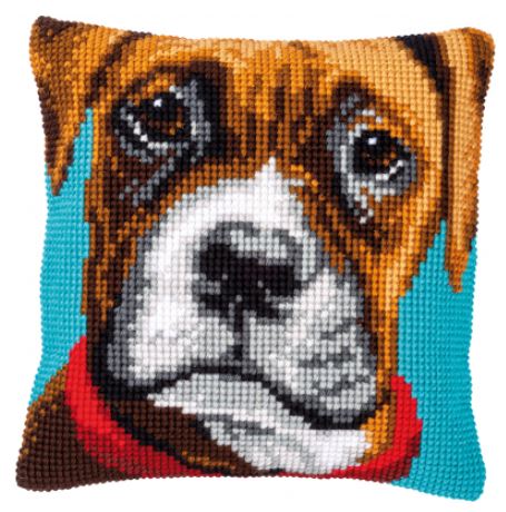 click here to view larger image of Boxer - Cushion (needlepoint)