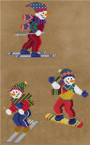 click here to view larger image of Sporty Snowmen Ornaments II (chart)