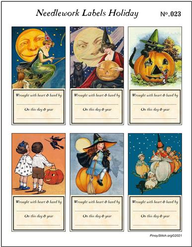 click here to view larger image of Needlework Labels Holiday Fall Halloween No 23 (accessory)