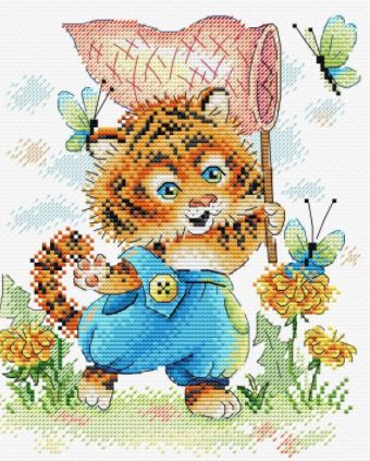 click here to view larger image of Striped Hunter (counted cross stitch kit)