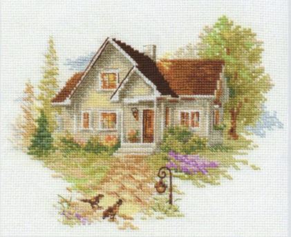 click here to view larger image of July House (counted cross stitch kit)