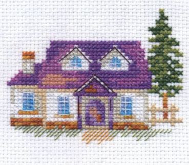 click here to view larger image of House in the Forest (counted cross stitch kit)