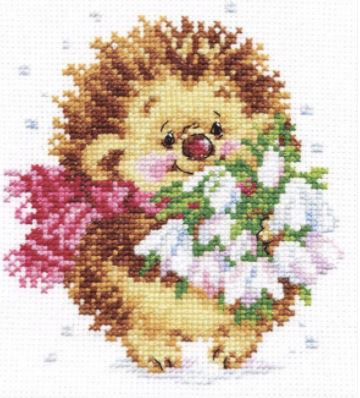 click here to view larger image of Spring Hedgehog  (counted cross stitch kit)