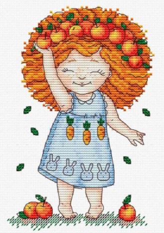 click here to view larger image of Apples (counted cross stitch kit)