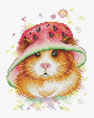click here to view larger image of Watermelon Happiness (counted cross stitch kit)
