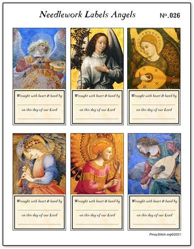 click here to view larger image of Needlework Labels Angels No 26 (accessory)