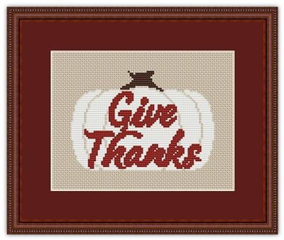 click here to view larger image of Give Thanks Pumpkin (chart)