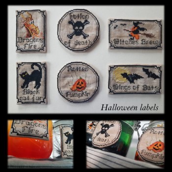 click here to view larger image of Halloween Labels (chart)
