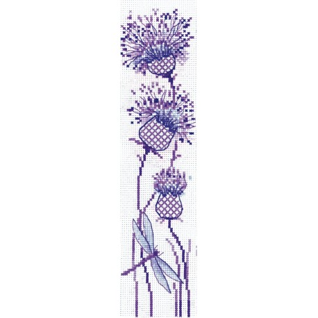 click here to view larger image of Bookmarks - Thistle (counted cross stitch kit)