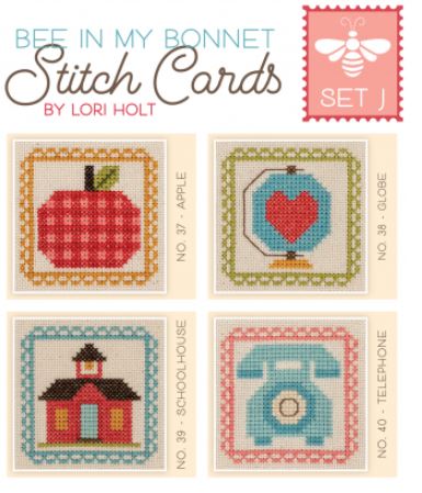 click here to view larger image of Stitch Cards - Set J (chart)