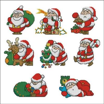 click here to view larger image of Chubby Santas Mini Collection (chart)