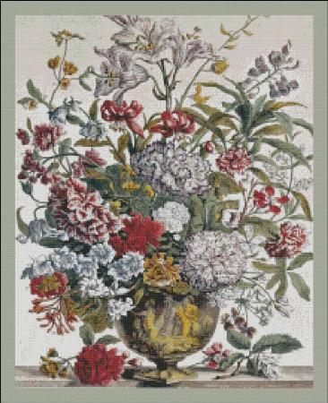 click here to view larger image of Twelve Months of Flowers - 007 July (chart)