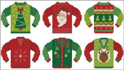 click here to view larger image of Ugly Christmas Sweater Minis 1 (chart)