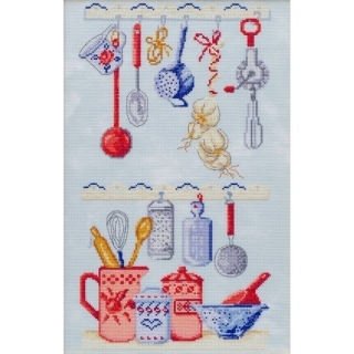 click here to view larger image of Kitchen Shelf (counted cross stitch kit)