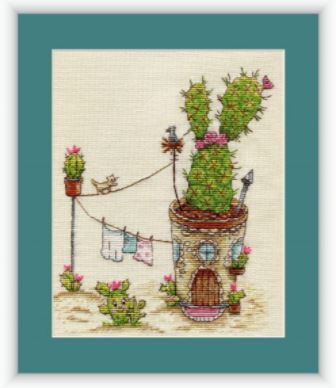 click here to view larger image of Cactuses  (counted cross stitch kit)