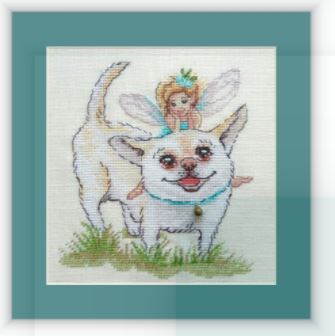 click here to view larger image of Happiness Fairy (counted cross stitch kit)