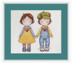 click here to view larger image of Twins (counted cross stitch kit)