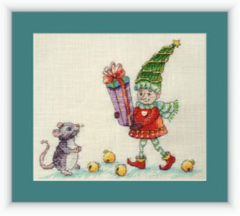 click here to view larger image of Gift from the Mouse (counted cross stitch kit)
