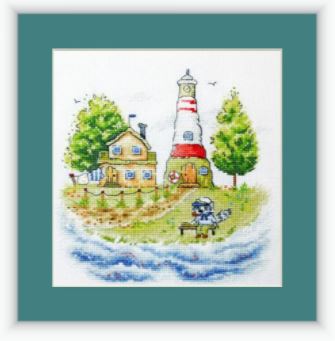 click here to view larger image of Lighthouse Keeper (counted cross stitch kit)