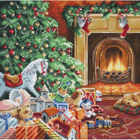 click here to view larger image of Cozy Christmas (counted cross stitch kit)