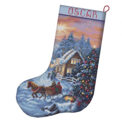click here to view larger image of Christmas Eve Stocking (counted cross stitch kit)
