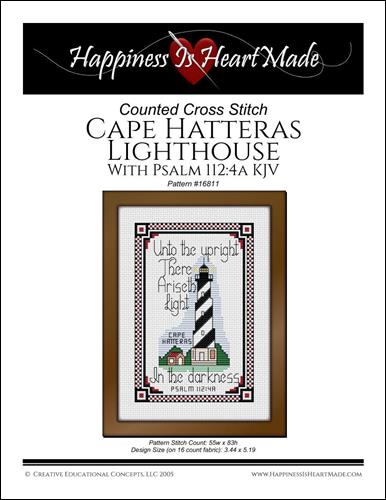 click here to view larger image of Cape Hatteras Lighthouse w/Psalm 112 4A (chart)