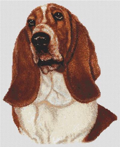 click here to view larger image of Basset Hound Red and White (chart)
