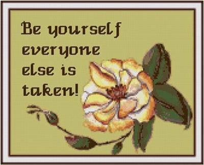 click here to view larger image of Be Yourself Sampler (chart)
