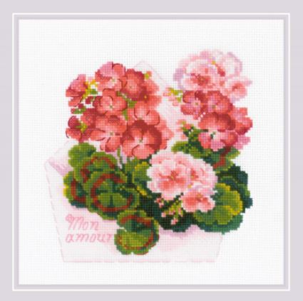 click here to view larger image of Mon Amour (counted cross stitch kit)