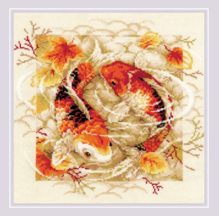 click here to view larger image of Carps (counted cross stitch kit)