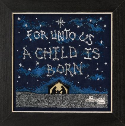 click here to view larger image of A Child is Born (2021) - Curly Girl (counted cross stitch kit)