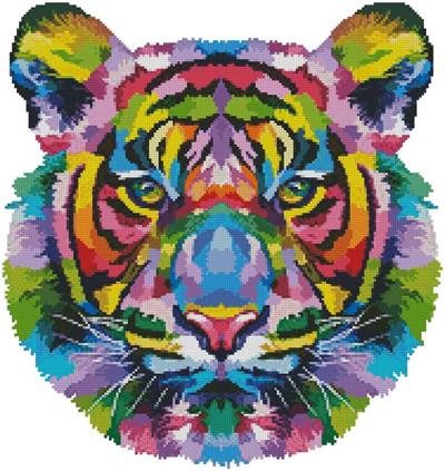 click here to view larger image of Mini Pop Art Tiger (chart)