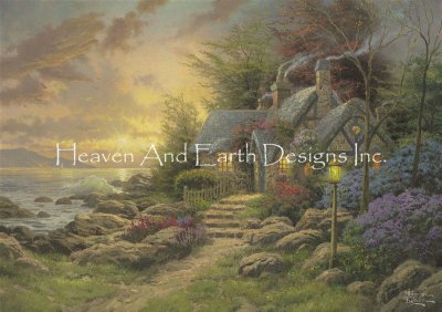 click here to view larger image of Seaside Hideaway - Thomas Kinkade (chart)