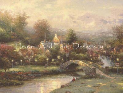 click here to view larger image of Lamplight Village - Thomas Kinkade (chart)