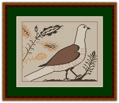 click here to view larger image of 19th Century Brown Bird Sampler (chart)