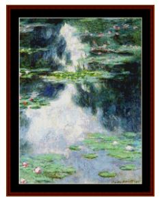 click here to view larger image of Pond with Waterlilies - Monet (chart)